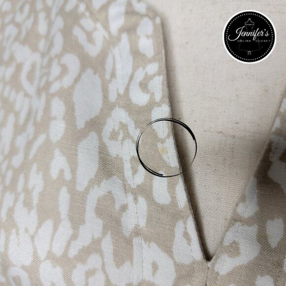 Banana Republic Women's Neutral Animal Print V Neck Sleeveless Dress Size 4 - Picture 10 of 13